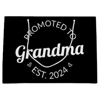 Promoted To Grandma Est. 2024 I Large Gift Bag