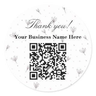 Promotional QR Code Round Gift Wrapping Sticker