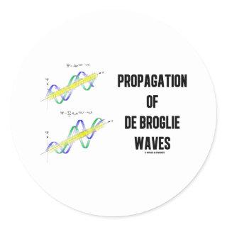 Propagation Of de Broglie Waves (Physics) Classic Round Sticker
