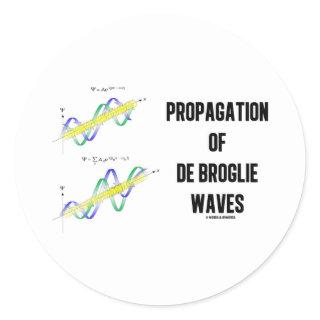 Propagation Of de Broglie Waves (Physics) Classic Round Sticker