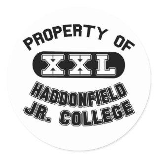 Property Haddonfield Junior College Products Classic Round Sticker
