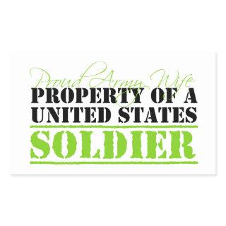 Property Of A Soldier Rectangular Sticker