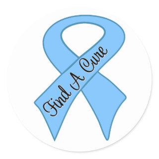 Prostate Cancer Find a Cure Classic Round Sticker