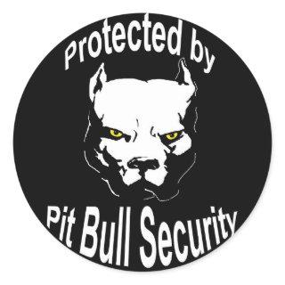 Protected by Pit Bull Security Stickers