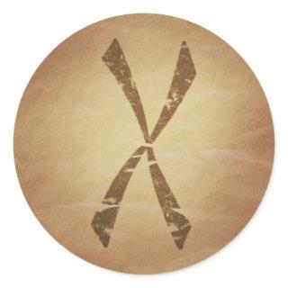 Protection Against Poison Nordic Magic Charms Classic Round Sticker
