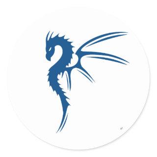 Prothero the Blue Dragon Classic Round Sticker
