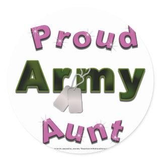 Proud Army Aunt Stickers