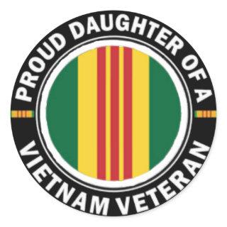 Proud Daughter of a Vietnam Vet Stickers