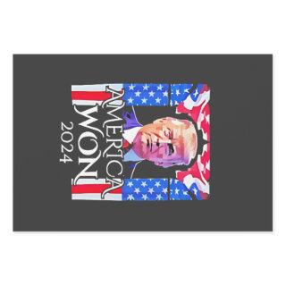 Proud Maga American Trump Won 2024 Inaguration Day  Sheets