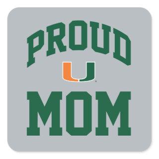 Proud Miami Family - the U Square Sticker