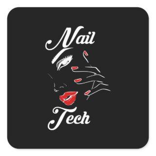 Proud Nail Tech Square Sticker