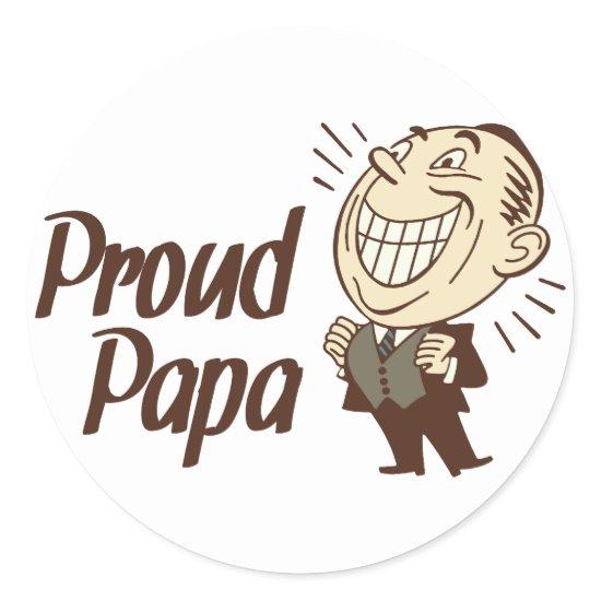 Proud Papa Stickers