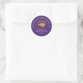 Proud University of Northern Iowa Graduate Classic Round Sticker