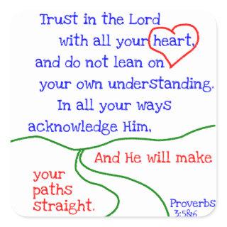 Proverbs 3:5&6 Stickers