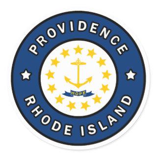 Providence Rhode Island Classic Round Sticker