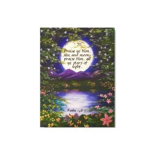 Psalm 148:3 Canvas Print