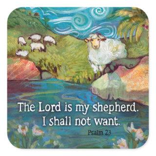 Psalm 23, Lord is my Shepherd sticker