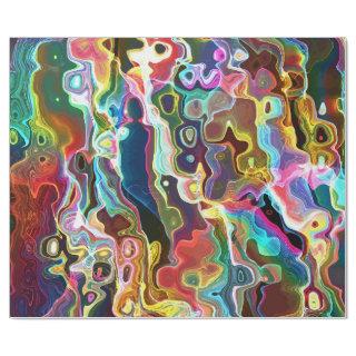 Psychedelic Abstract Neon Cellular Electric Art