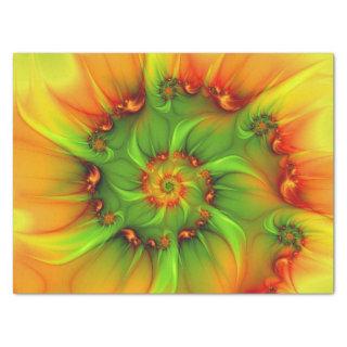 Psychedelic Colorful Modern Abstract Fractal Art Tissue Paper