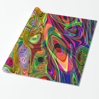 Psychedelic Florescent Abstract Twirls