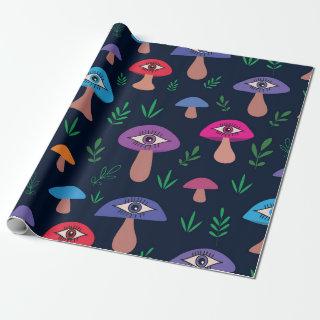 Psychedelic  Mushroom With Eyes