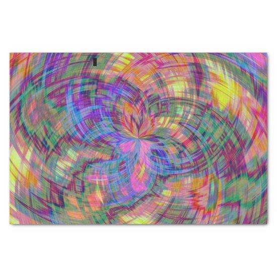 psychedelic plaid tissue paper