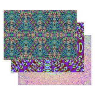 Psychedelic  Flat Sheet Set of 3