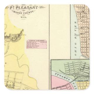 Pt Pleasant, West Virginia Square Sticker
