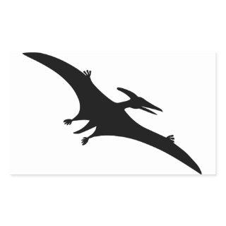 Pterodactyl Dinosaur Rectangular Sticker