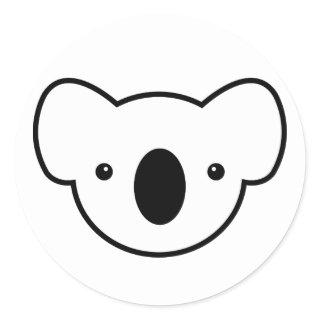Pudding the Koala Classic Round Sticker