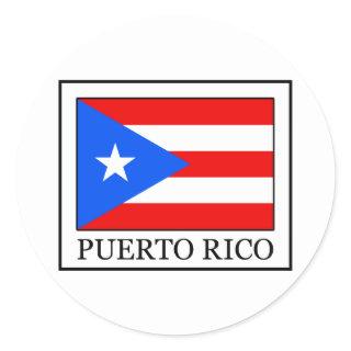 Puerto Rico Classic Round Sticker