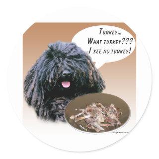 Puli Turkey Classic Round Sticker