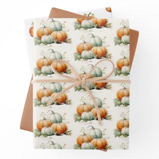 Pumpkin Fall Neutral Baby Shower  Sheets