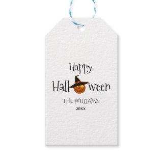 Pumpkin Happy Halloween Personalized  Gift Tags