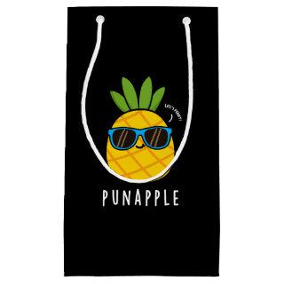 Pun-apple Funny Fruit Pineapple Pun Dark BG Small Gift Bag