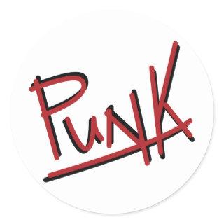 Punk Classic Round Sticker