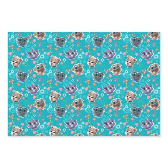Puppy Dog Pals | Floral Pattern  Sheets