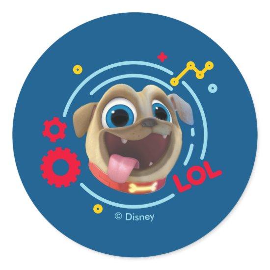 Puppy Dog Pals | Rolly - LOL Classic Round Sticker