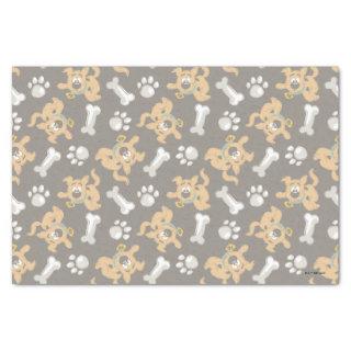 Puppy Scooby-Doo Bone & Paw Print Pattern Tissue Paper