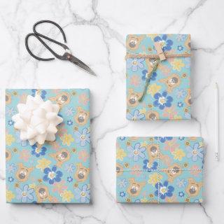 Puppy Scooby-Doo Flower Pattern  Sheets