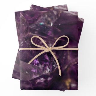 Purple Amethyst Crystal Quartz Energy Pattern  Sheets