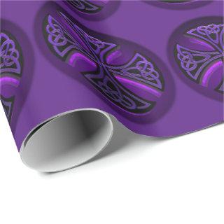 Purple and Black Celtic Cross