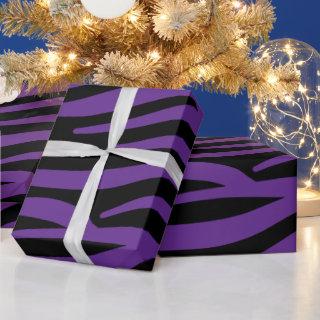 Purple and Black Zebra Stripes