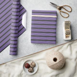 Purple and charcoal five stripe pattern