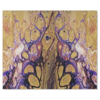 Purple and gold abstract paint