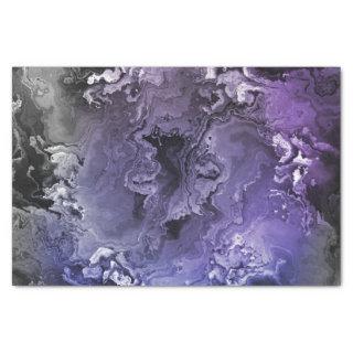 Purple and Gray Marble Agate Tissue Paper