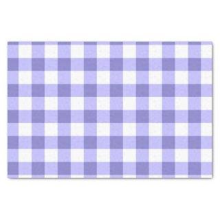 Purple And White Gingham Check Pattern Tissue Paper