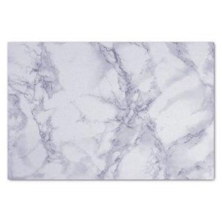 Purple and White Marble Design Tissue Paper