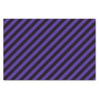 Purple/Black Diagonal Stripes Tissue Paper