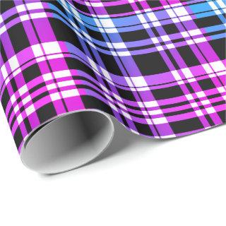 Purple blue and pink  Plaid